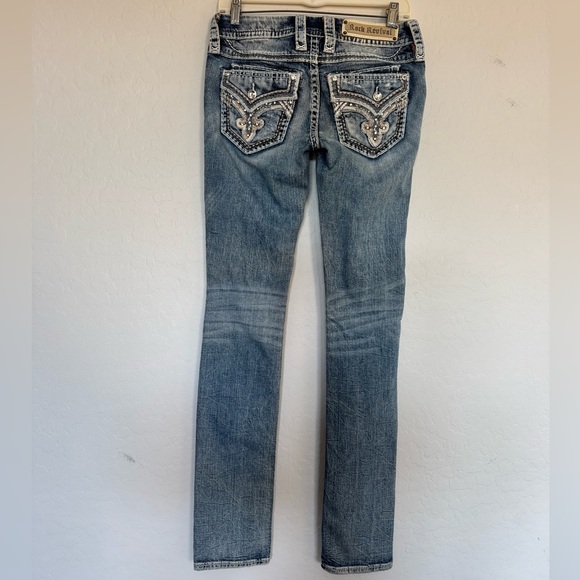 Rock Revival Mertie Straight Jeans size 26 - Picture 5 of 13